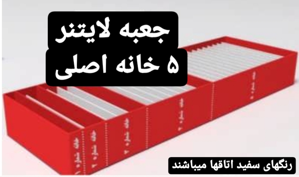 جعبه لایتنر با پنج خانه اصلی 